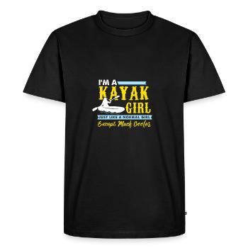 kayak - Men's Premium Organic T-Shirt - black - Front - Nico (187cm)