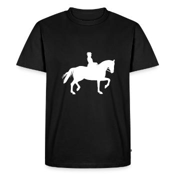 Equitation Equitation équestre Equestre sport équestre - T-shirt Premium bio Homme - noir - Devant - Nico (187cm)