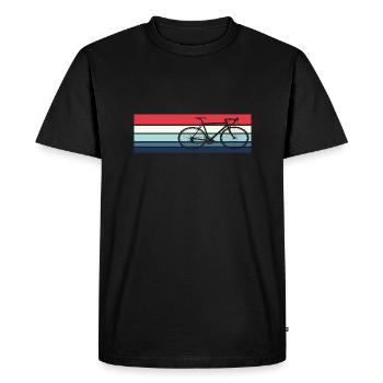 Vélo Vélo Retro Vintage Bike - T-shirt Premium bio Homme - noir - Devant - Nico (187cm)