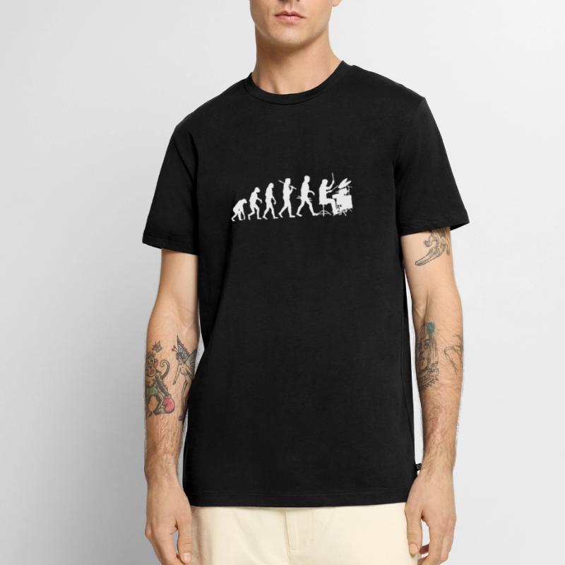 Schlagzeug Evolution Percussion Evolution Männer Premium Bio T-Shirt