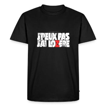 J'peux pas j'ai Lozère - T-shirt Premium bio Homme - noir - Devant - Nico (187cm)