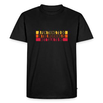 ne me parle pas - T-shirt Premium bio Homme - noir - Devant - Nico (187cm)