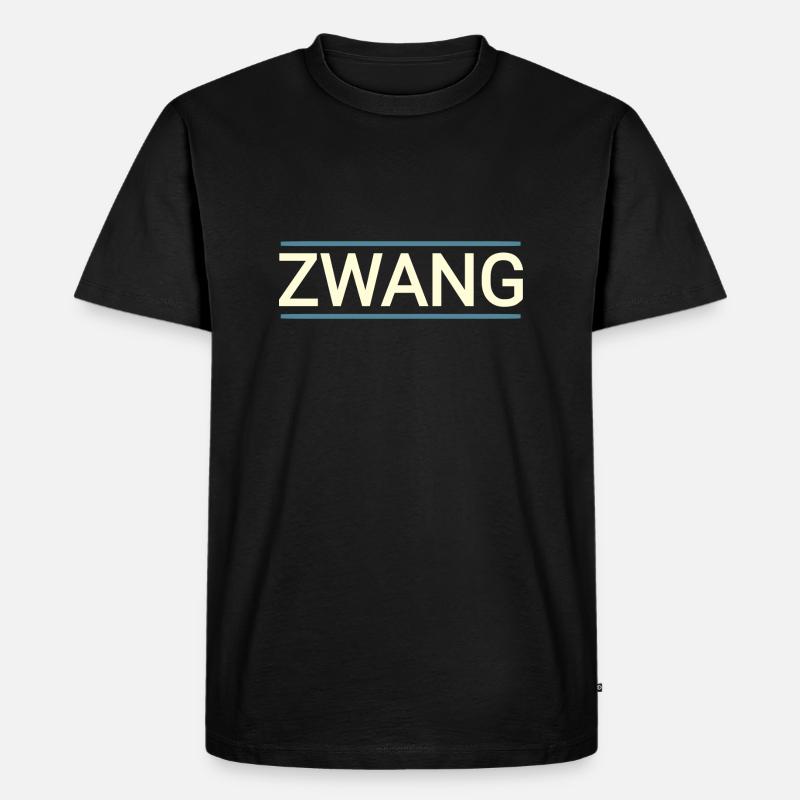 Texte de baiger compulsion - T-shirt Premium bio Homme - noir