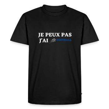 Football - Fußball - Fútbol - Calcio - Foot - Cool - T-shirt Premium bio Homme - noir - Devant - Nico (187cm)