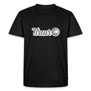 tireur petanque - T-shirt Premium bio Homme - noir - Devant - Nico (187cm)