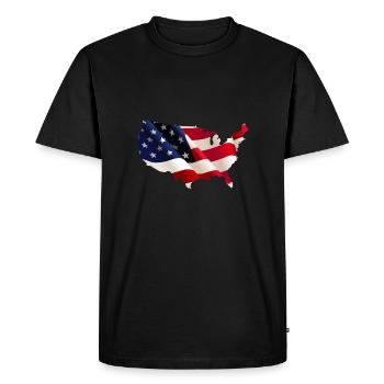 United States - Men's Premium Organic T-Shirt - black - Front - Nico (187cm)