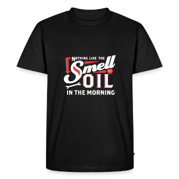 Chemise mécanique - T-shirt Premium bio Homme - noir - Devant - Nico (187cm)