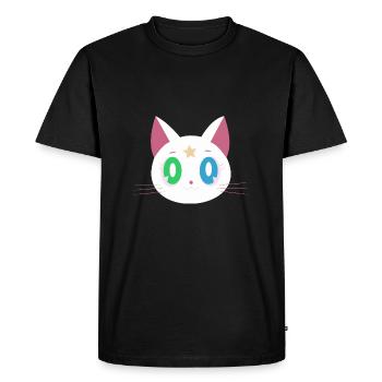 Funny cat - Men's Premium Organic T-Shirt - black - Front - Nico (187cm)