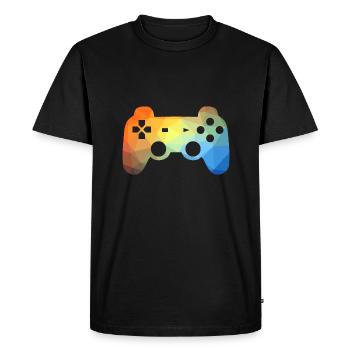 Contrôleur de jeu coloré - T-shirt Premium bio Homme - noir - Devant - Nico (187cm)
