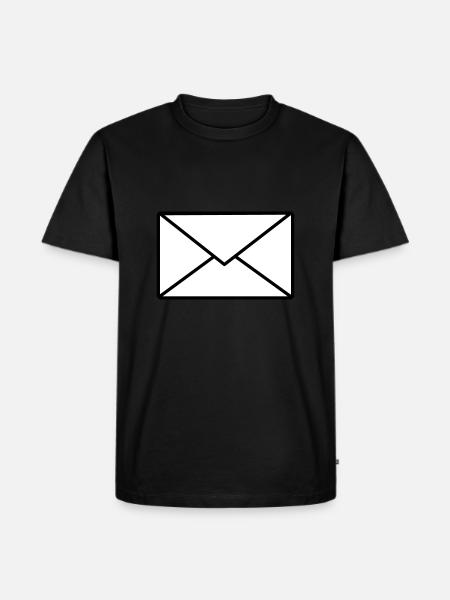letter - Men's Premium Organic T-Shirt - black
