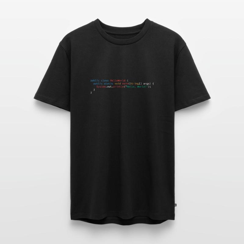 Langage de programmation Java Hello World T-shirt Premium bio Homme