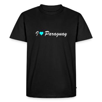 Paraguay - Men's Premium Organic T-Shirt - black - Front - Nico (187cm)