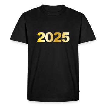 2025 Vintage Gift - Men's Premium Organic T-Shirt - black - Front - Nico (187cm)