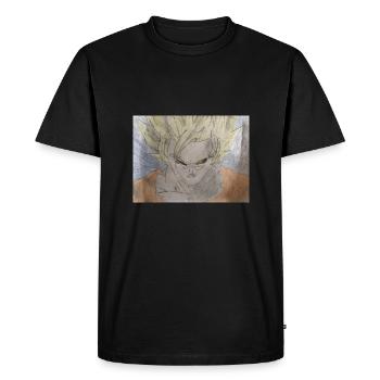 Gokustyle - Men's Premium Organic T-Shirt - black - Front - Nico (187cm)