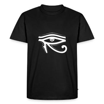 Right eye of Horus - Men's Premium Organic T-Shirt - black - Front - Nico (187cm)