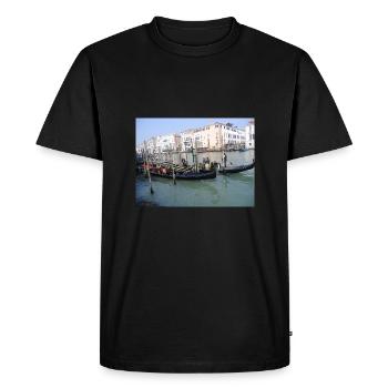 Venise - T-shirt Premium bio Homme - noir - Devant - Nico (187cm)