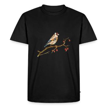 Oiseau - T-shirt Premium bio Homme - noir - Devant - Nico (187cm)