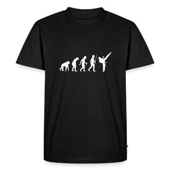 Arts Martiaux Karaté Evolution Idée Cadeau 005-096 - T-shirt Premium bio Homme - noir - Devant - Nico (187cm)