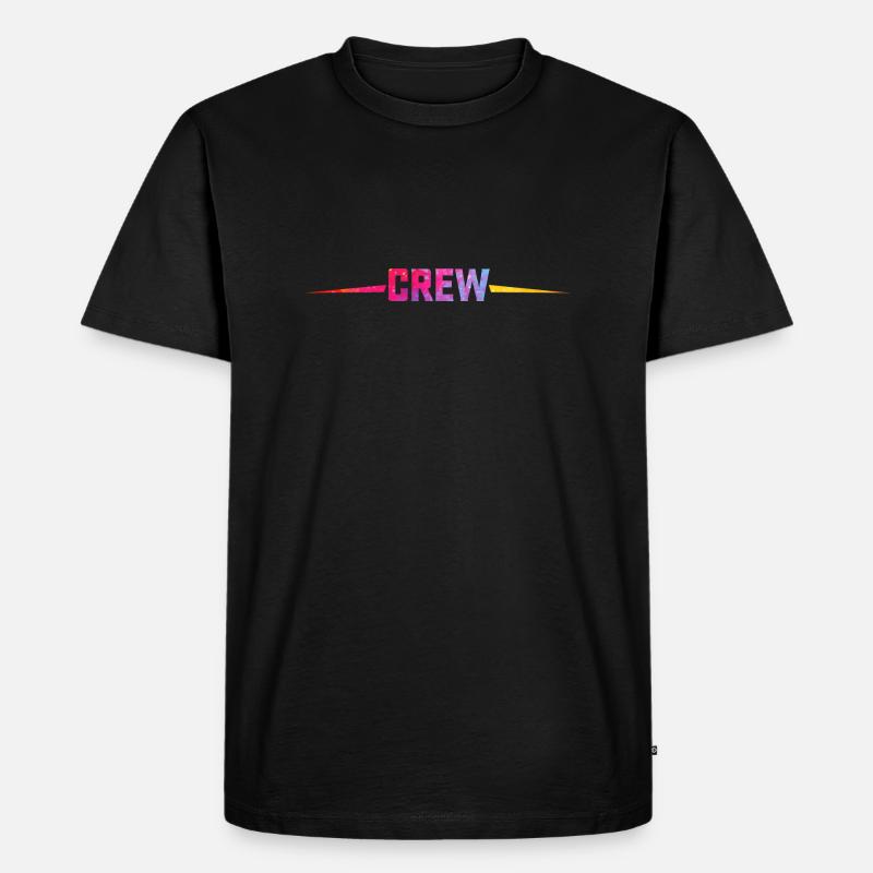 crew logo - Männer Premium Bio T-Shirt - Schwarz