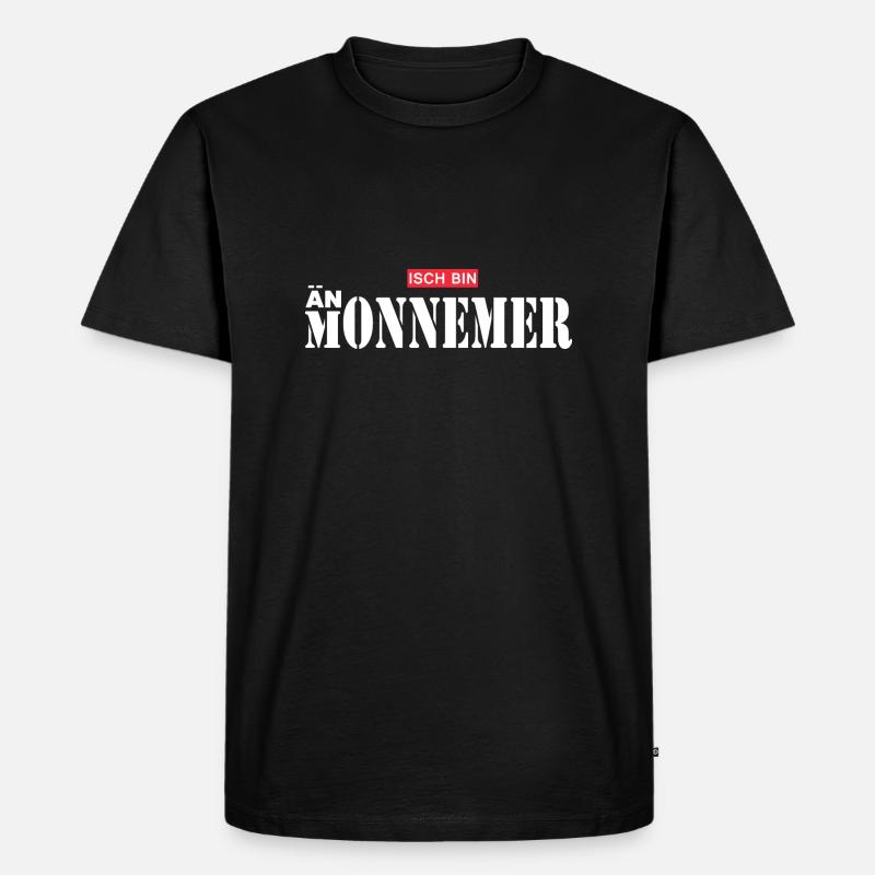 Mannheim Monnem - Männer Premium Bio T-Shirt - Schwarz