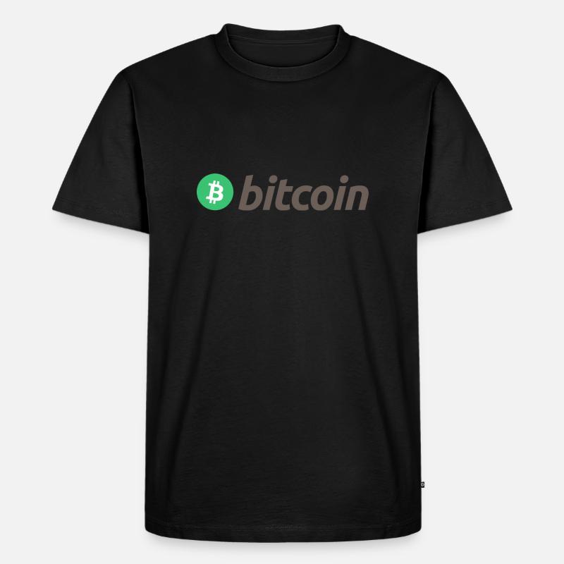 Bitcoin (Englisch) - Männer Premium Bio T-Shirt - Schwarz