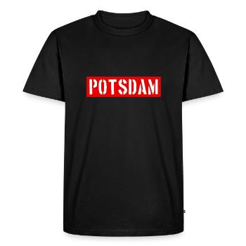 Potsdam - Brandebourg - Allemagne - T-shirt Premium bio Homme - noir - Devant - Nico (187cm)