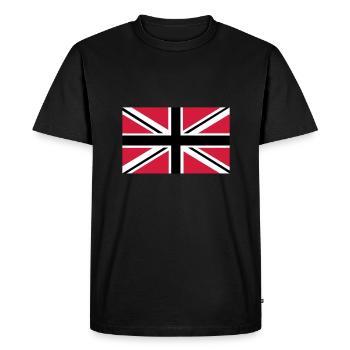 Union Jack | black-white-red | Flag flag - Men's Premium Organic T-Shirt - black - Front - Nico (187cm)