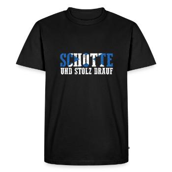 Scots Scottish Scotland - Men's Premium Organic T-Shirt - black - Front - Nico (187cm)