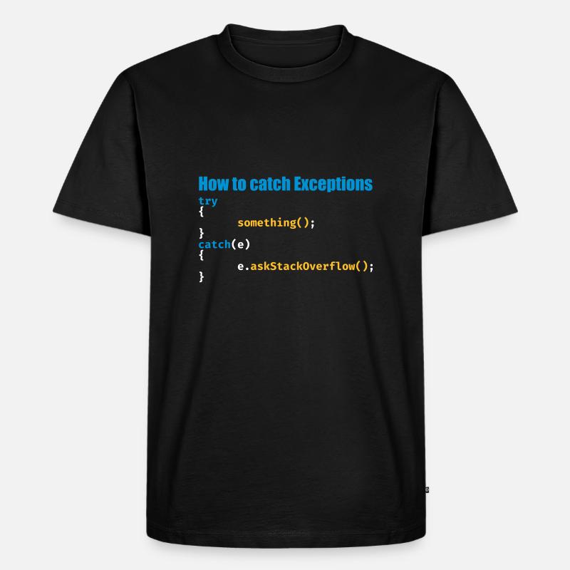 Programmierer, Software, Informatik, Developer - Männer Premium Bio T-Shirt - Schwarz