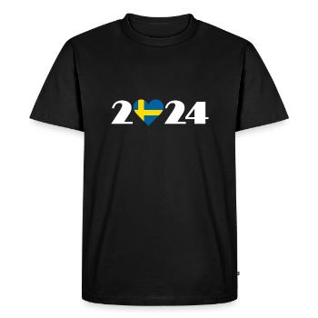 I love Sweden 2024, Holidays in Sweden 2024 - Men's Premium Organic T-Shirt - black - Front - Nico (187cm)