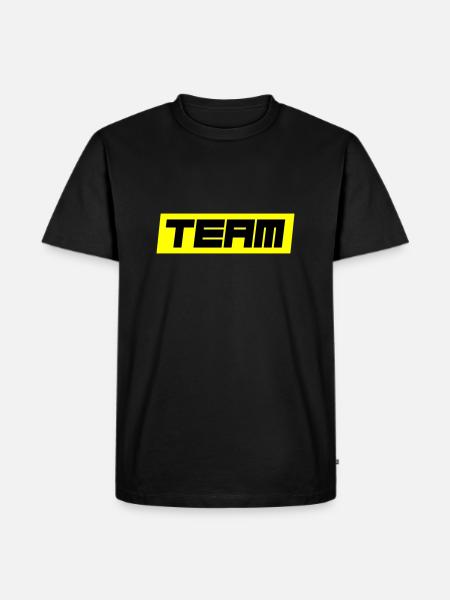 Team - Men's Premium Organic T-Shirt - black