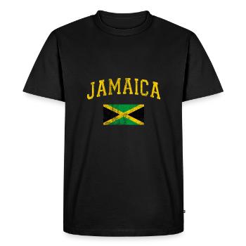 Drapeau de la Jamaïque - T-shirt Premium bio Homme - noir - Devant - Nico (187cm)