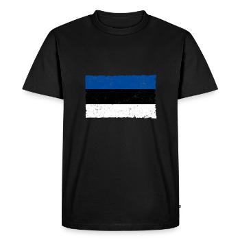 Estonie - T-shirt Premium bio Homme - noir - Devant - Nico (187cm)