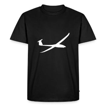 Glider glider sailing plane - Men's Premium Organic T-Shirt - black - Front - Nico (187cm)