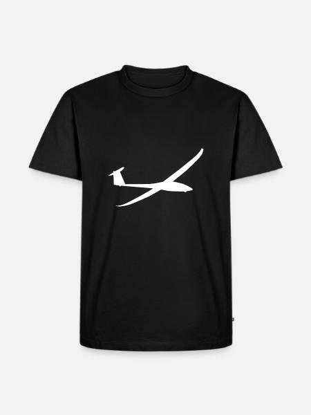 Glider glider sailing plane - Men's Premium Organic T-Shirt - black