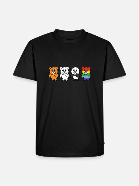 LGBT bears - Men's Premium Organic T-Shirt - black