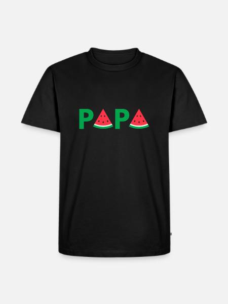 papa pastèque été fruité - T-shirt Premium bio Homme - noir