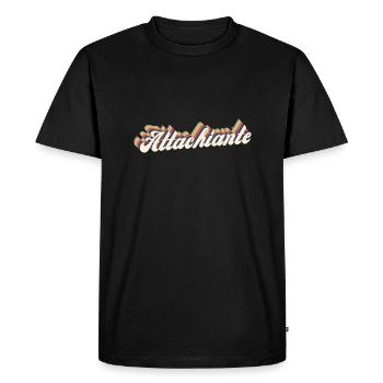 attachiante vintage - T-shirt Premium bio Homme - noir - Devant - Nico (187cm)
