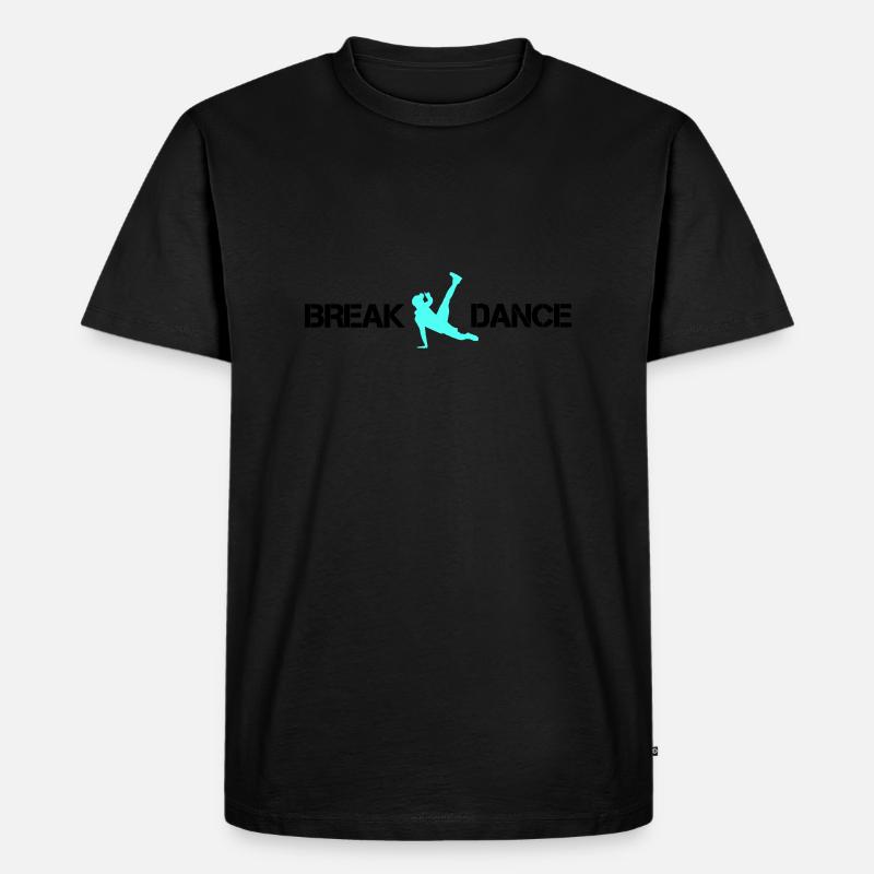 break dance 02 - Männer Premium Bio T-Shirt - Schwarz
