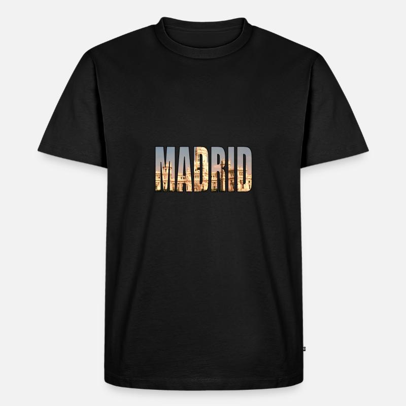 MADRID SPANIEN - Männer Premium Bio T-Shirt - Schwarz