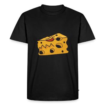 Monstre au fromage - T-shirt Premium bio Homme - noir - Devant - Nico (187cm)