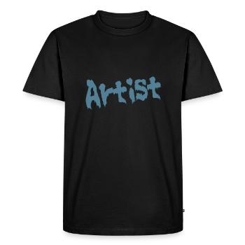 Artiste - T-shirt Premium bio Homme - noir - Devant - Nico (187cm)