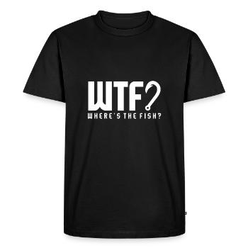 WHERE S THE FISH SHIRT - Men's Premium Organic T-Shirt - black - Front - Nico (187cm)