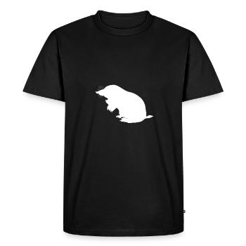 Mole Nature Retro Logo - T-shirt Premium bio Homme - noir - Devant - Nico (187cm)