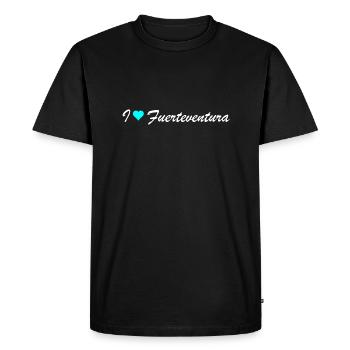 Fuerteventura - T-shirt Premium bio Homme - noir - Devant - Nico (187cm)