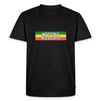 Notting Hill Gate Train Station - Men's Premium Organic T-Shirt - black - Front - Nico (187cm)