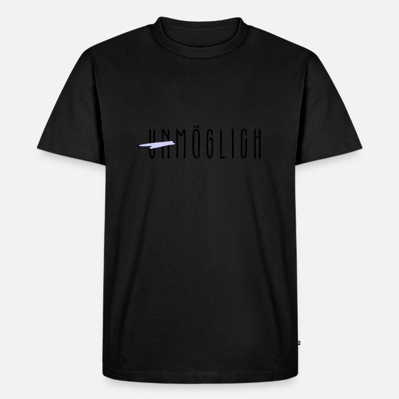 (Un)möglich - Männer Premium Bio T-Shirt - Schwarz