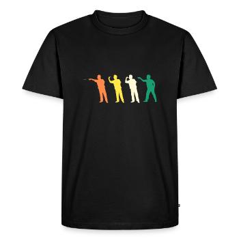 Darts Player Evolution Darts - Men's Premium Organic T-Shirt - black - Front - Nico (187cm)
