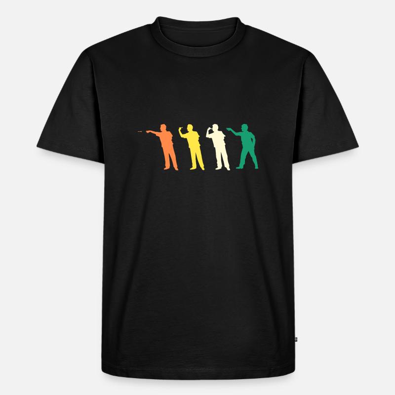 Darts Player Evolution Darts - Men's Premium Organic T-Shirt - black