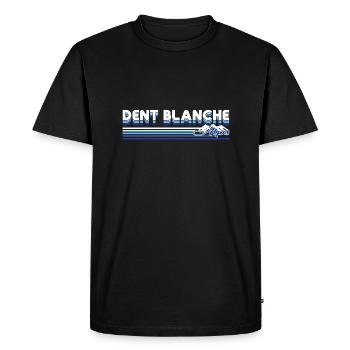 Dent Blanche – The silent queen of the Alps - Men's Premium Organic T-Shirt - black - Front - Nico (187cm)